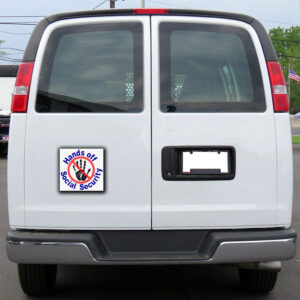 Hands Off Social Security Sticker ,Car Magnet