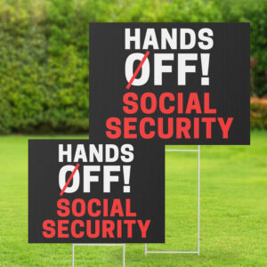 Fight Oligarchy Anti Trump 2025 Yard Sign