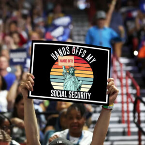 Hands Offs My Social Security 2025 Yard Sign