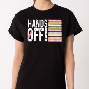Hands off books school immigrants medicare veteran services T-Shirt