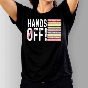 Hands off books school immigrants medicare veteran services T-Shirt
