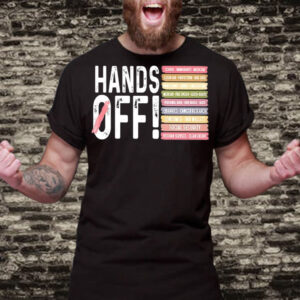 Hands off books school immigrants medicare veteran services T-Shirts
