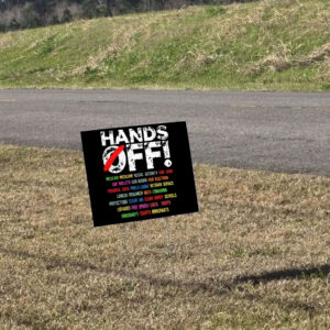 Official Hands off protest 2025 Yard Lawn Sign