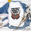 Protect Our Rights Hands Off Social Security Healthcare Whats Ours T-Shirt