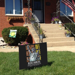 Resist Hands Off Protest 2025 Yard Sign