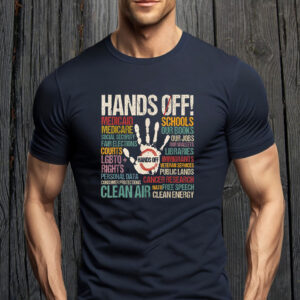 Resist Resistance Statue Of Liberty Hands Off Protest 2025 T-shirt