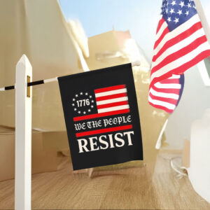 Resist Trump protest anti political us flag we the people Flag