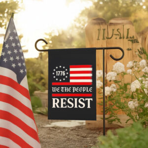 Resist Trump protest anti political us flag we the people Flag