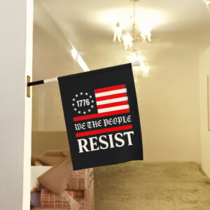 Resist Trump protest anti political us flag we the people Flag