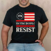 Resist Trump protest anti political us flag we the people T-Shirt