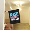 Rise Resist Reclaim Trans Pride Flag