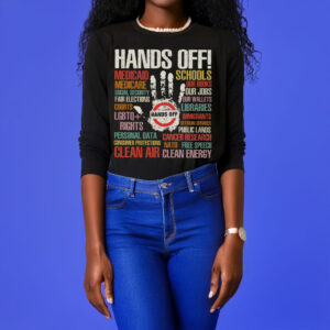 Trendy Political Hands Off Protest T-Shirt