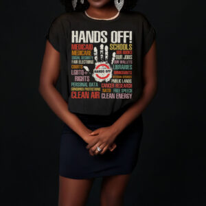 Trendy Political Hands Off Protest T-Shirt