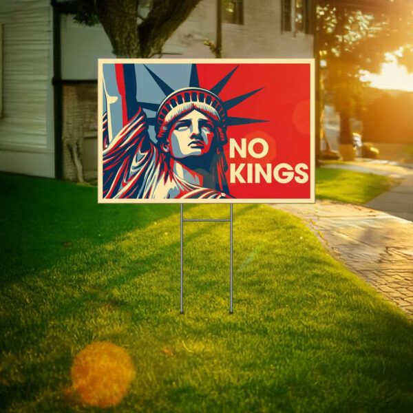 Anti Trump Yard Sign, Resistance Nope To Fascism Sign, No Kings Yard Sign