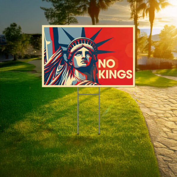 Anti Trump Yard Sign, Resistance Nope To Fascism Sign, No Kings Yard Sign