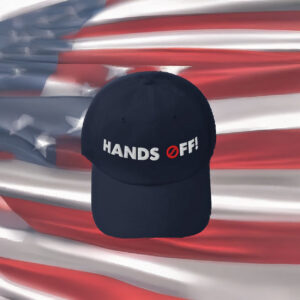 EMBROIDERED Hands Off Baseball Dad Cap