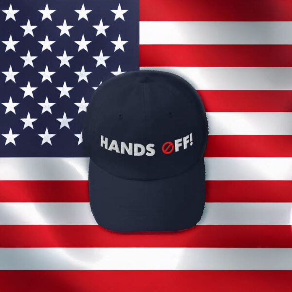 EMBROIDERED Hands Off Baseball Dad Cap