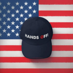 EMBROIDERED Hands Off Baseball Dad Cap