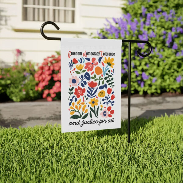 Floral Subtle FDT Anti Trump Garden Flag