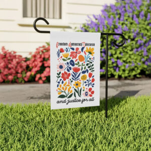 Floral Subtle FDT Anti Trump Garden Flag