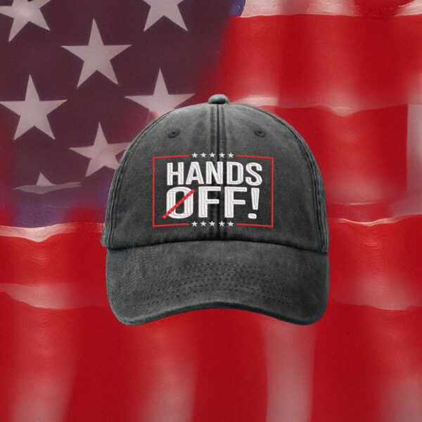 Hands Off Protest Embroidered Baseball Hat