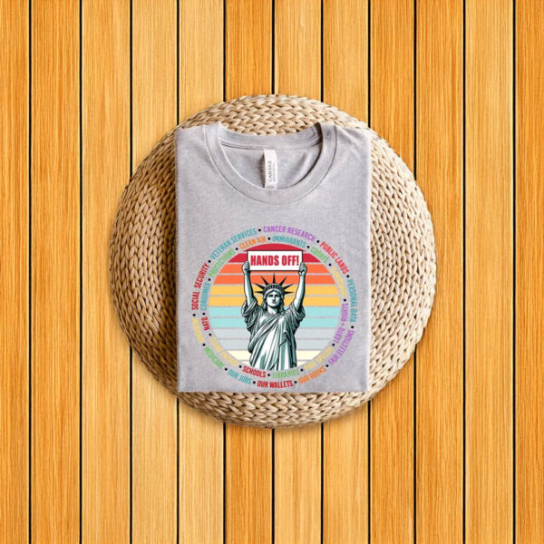 Political Activism Tee, Hands Off Protest Shirt