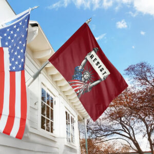 RESIST Flag, Anti Trump Fascist Fascism Persist Insist Repeat, Fuck Donald FDT Flag
