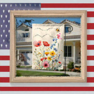 Subtle Fuck Trump Floral Garden Flag