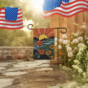 Subtle Fuck Trump Flower Design Garden Flag