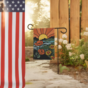 Subtle Fuck Trump Flower Design Garden Flag