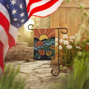 Subtle Fuck Trump Flower Design Garden Flag
